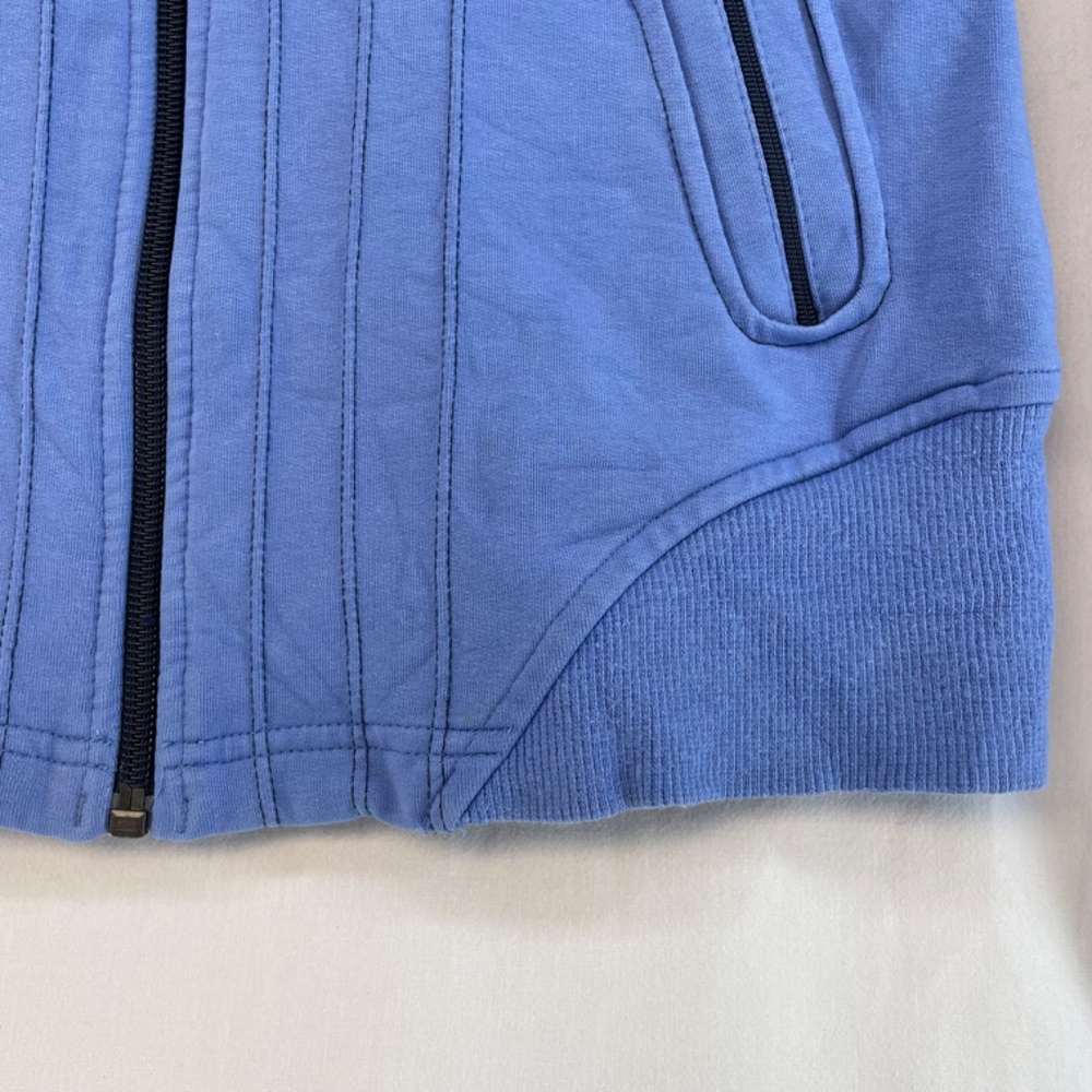 Lululemon Zip Sweater Blue Snap Women 8 VINTAGE - Picture 4 of 16